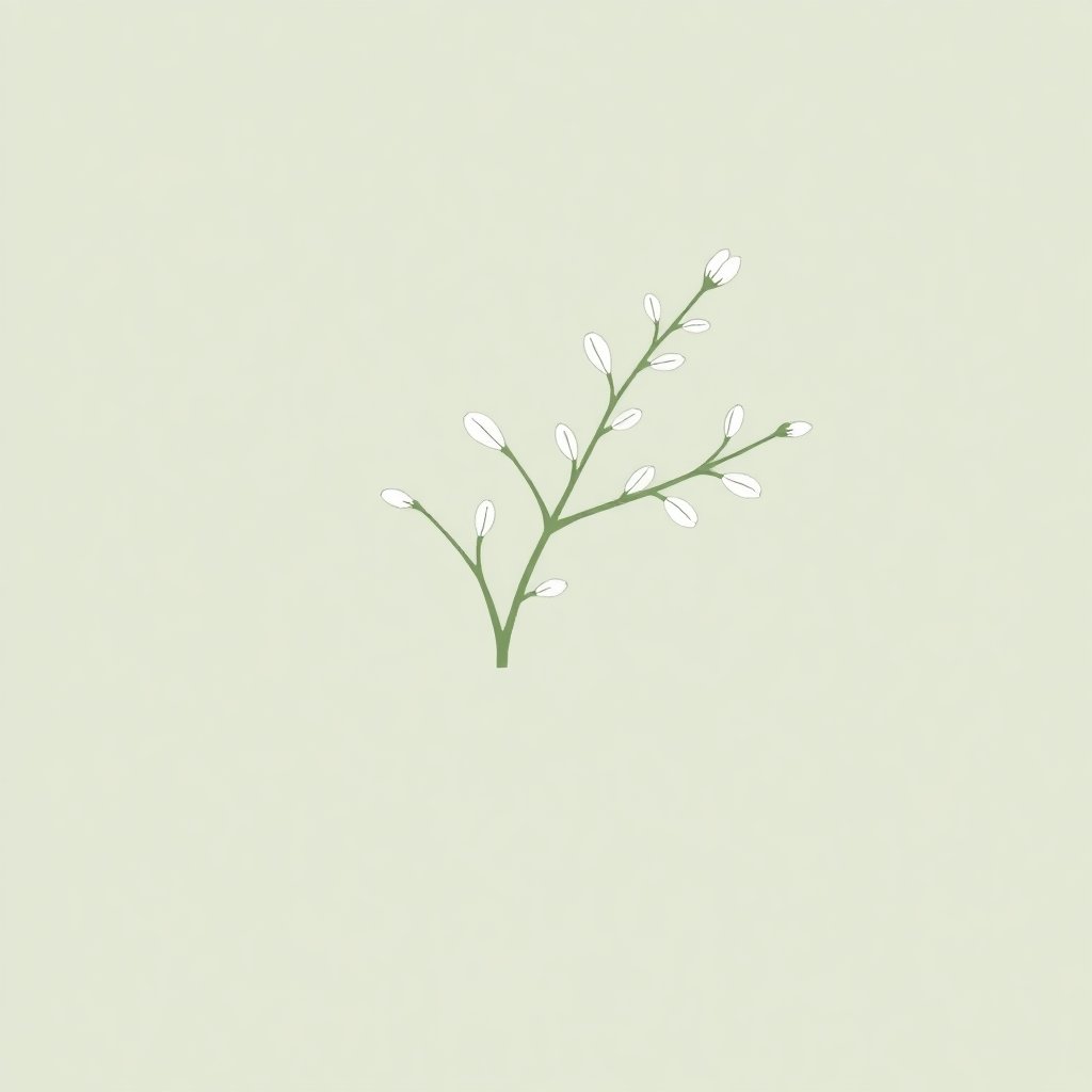 Minimalist eucalyptus branch illustration, sage green color, transparent background, elegant fine line art, botanical drawing